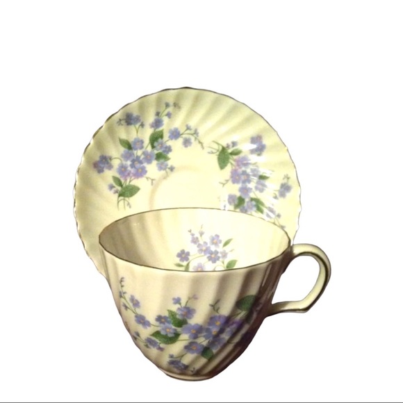 Adderley English vintage Finebone China cup saucer desert salad plate (set of 3) - Picture 11 of 12